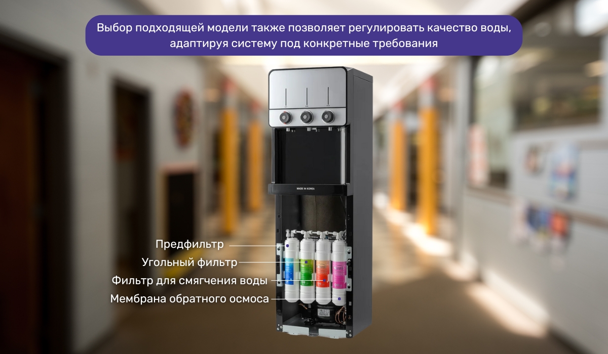 Пурифайер для образовательных учреждений: надежное решение для обеспечения чистой воды