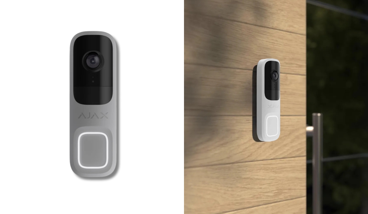 Ajax Doorbell grey - надежный дверной звонок, вошедший в рейтинг лучших домофонов