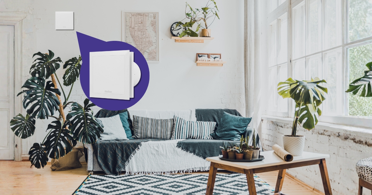 Можно ли вытяжной вентилятор установить в жилой комнате