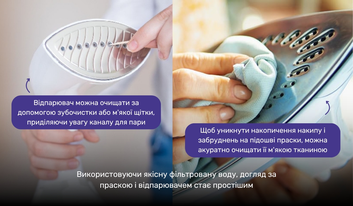 Використання якісної води як профілактика накипу в прасці