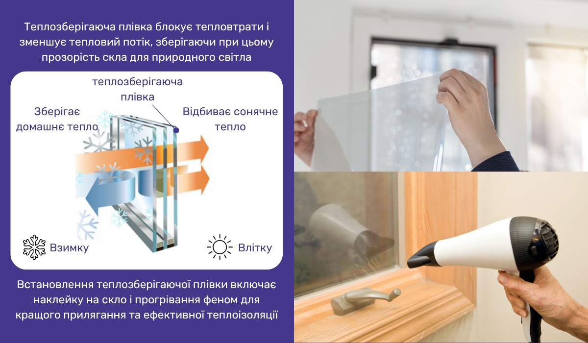 Утеплення вікон на зиму: теплозберігаюча плівка як практичний вибір