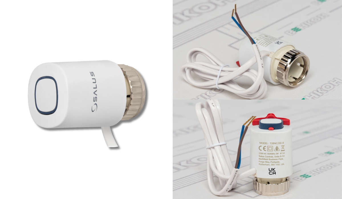 Salus T28NC 230V - якісний термопривод у топі найкращих