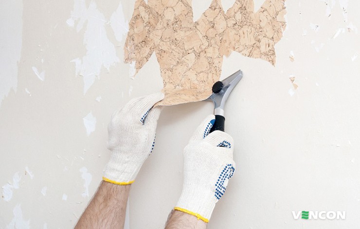 «Сухой» вариант очищения стен