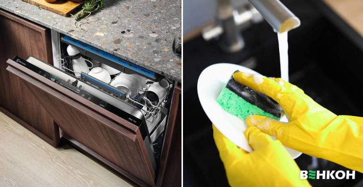 Який обсяг води використовує посудомийна машина