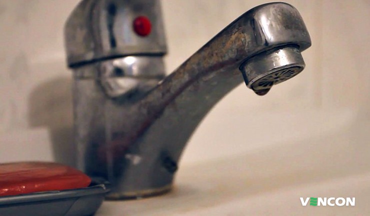 Часто схильні до іржі змішувачі низької якості