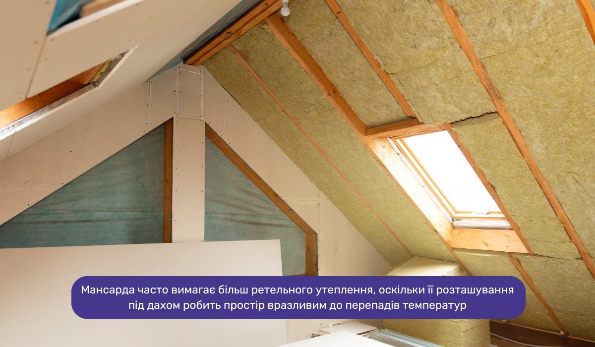 Утеплення мансарди та горищного приміщення: чому це важливо