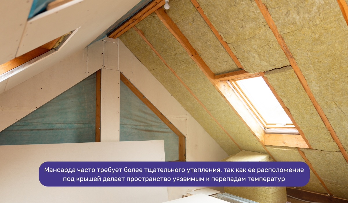 Утепление мансарды и чердачного помещения: почему это важно
