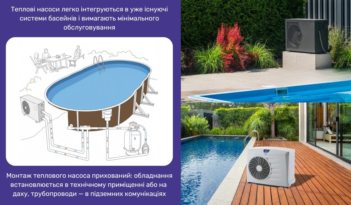 Басейн з підігрівом від теплового насоса: ефективний спосіб підтримки комфортної температури води