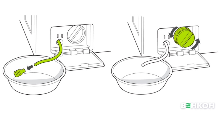 Поради експертів про те, як вручну злити воду з пральної машинки