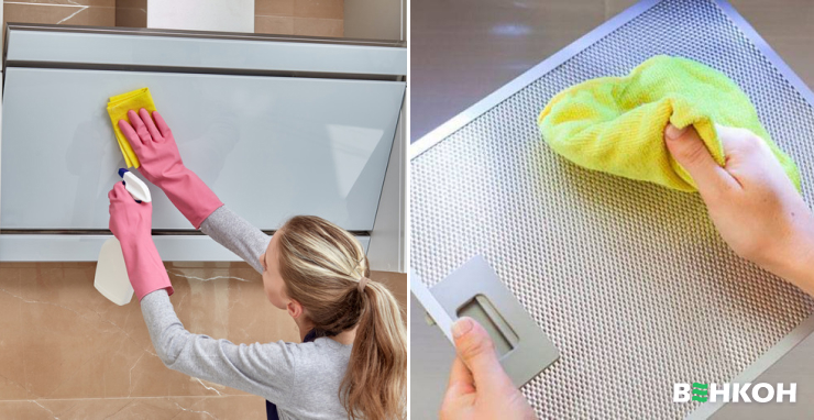 Какие средства использовать для очистки кухонных вытяжек