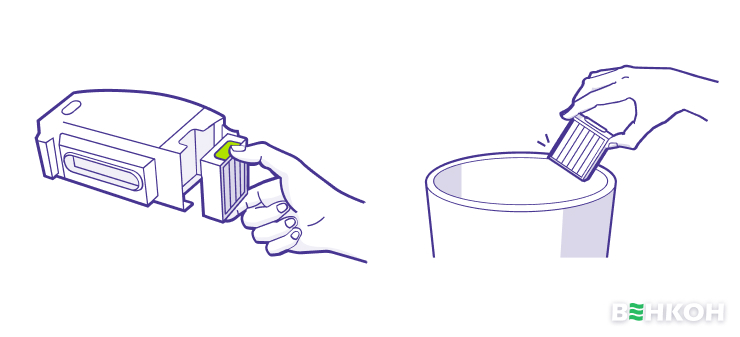 Рекомендації з очищення фільтра робота-пилососа