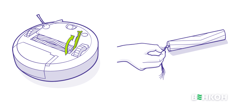 Типи щіток робота-пилососа та рекомендації щодо чищення