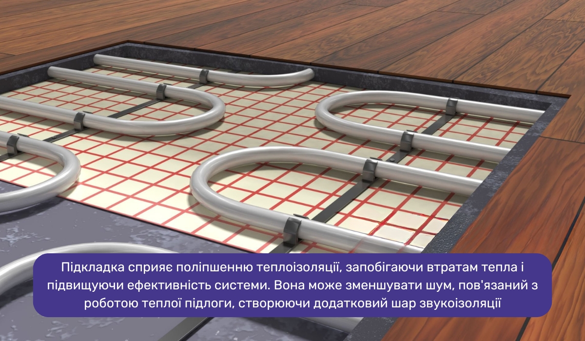 Яку роль відіграє підкладка під теплу підлогу