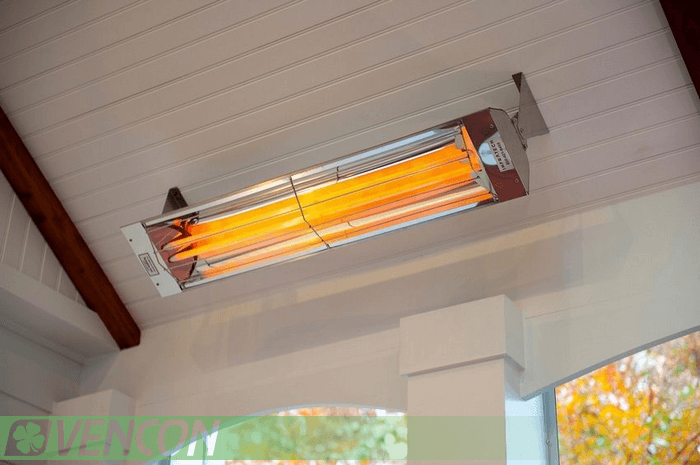 промені інфрачервоного обігрівача