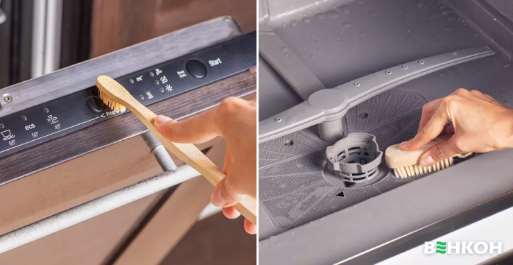 Які деталі посудомийної машини потрібно очищати