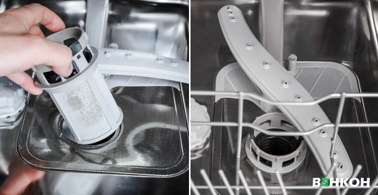 Особливості догляду за фільтром посудомийної машини