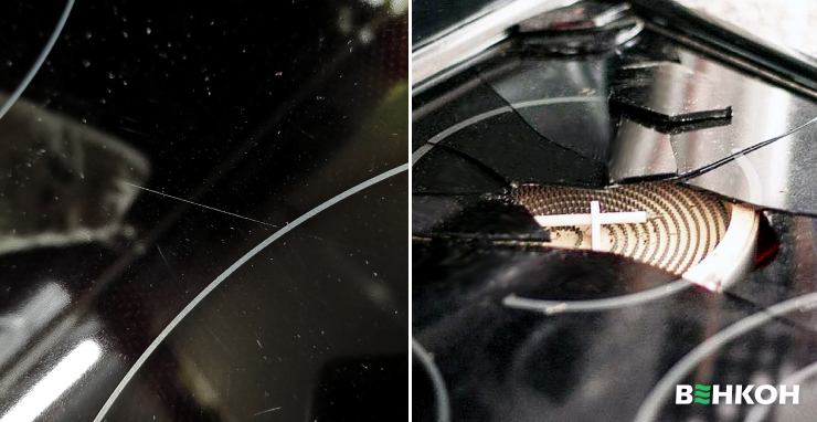 Каким повреждениям подвержена стеклокерамическая варочная поверхность