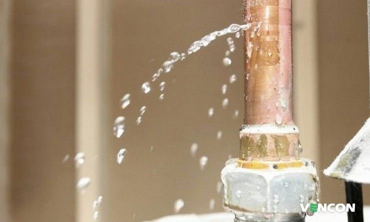 Визначення причини витоку води