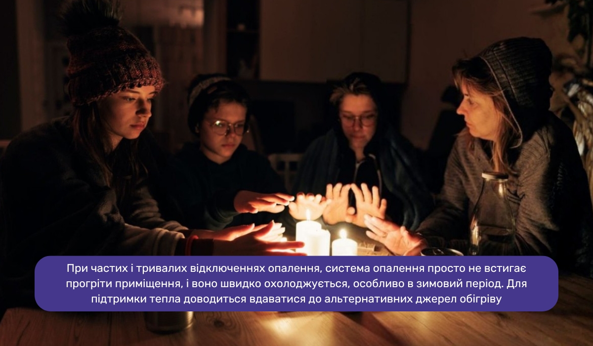 Вплив блекауту на опалення та температуру в приміщенні