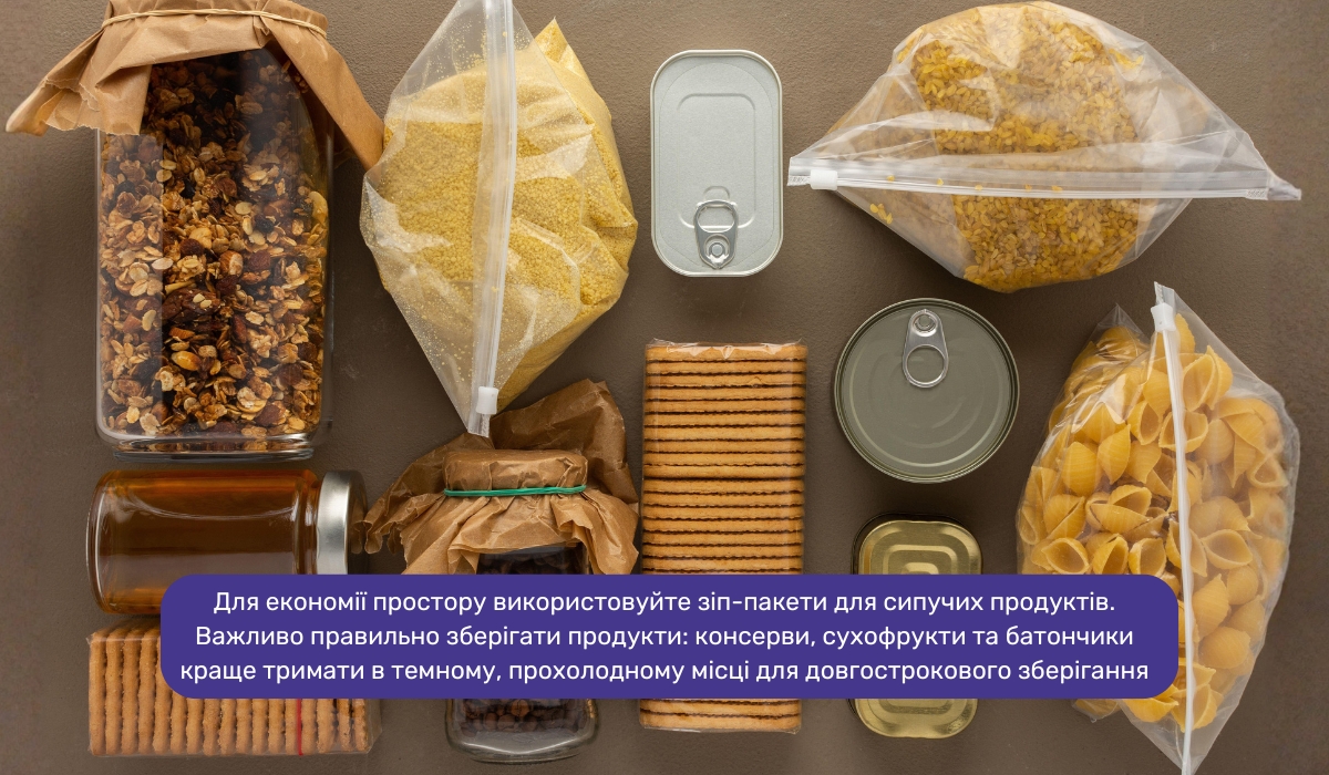 Запас продуктів на випадок блекауту: що врахувати