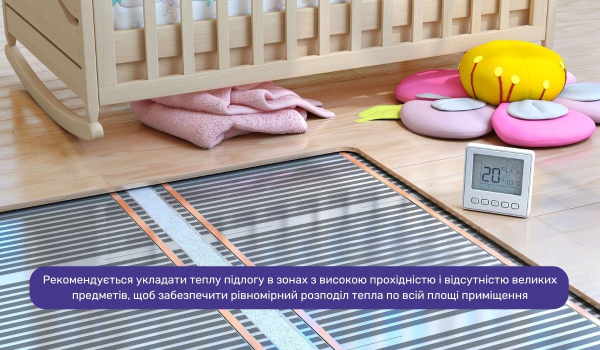 Планування електричної теплої підлоги: рекомендації щодо правильного розміщення