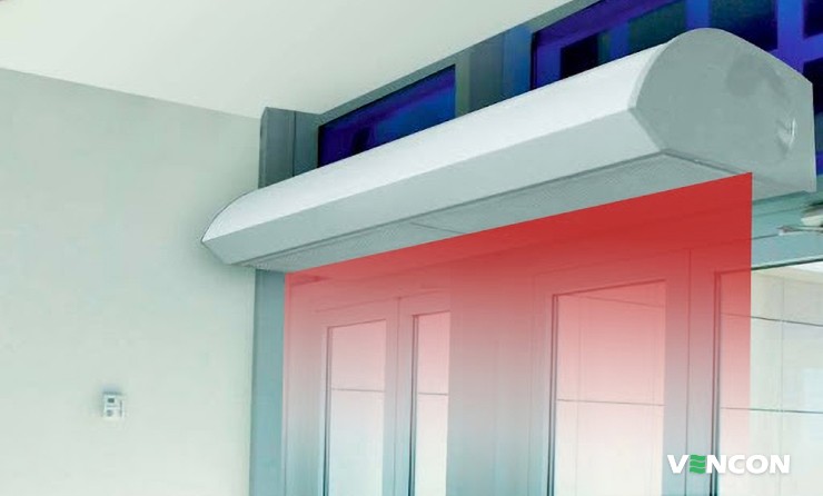 Воздушный занавес распределение потока