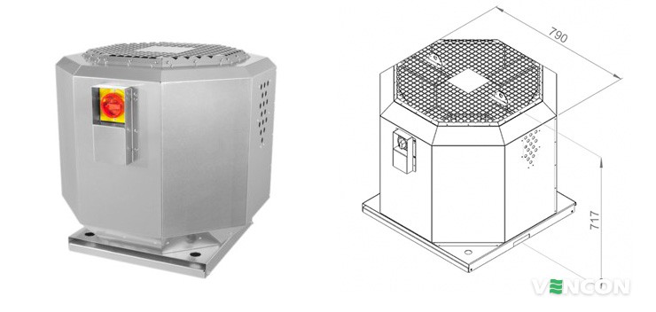 Ruck DVNI 225 E2 20 топ кращих в рейтингу камінних вентиляторів