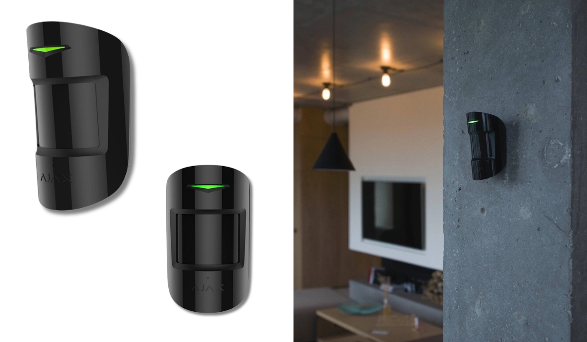 Ajax CombiProtect Black - надійний датчик розбиття скла в топі