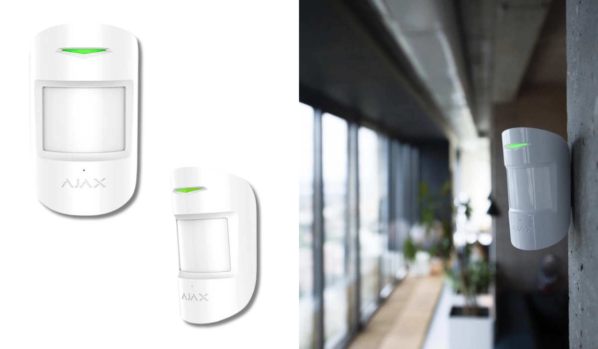 Ajax CombiProtect White - перший датчик розбиття скла в рейтингу