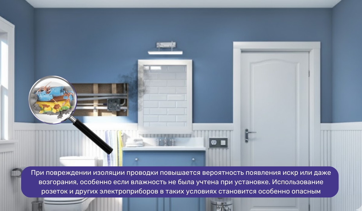Опасности прокладки электропроводки в помещениях с высокой влажностью: ванная комната как зона риска