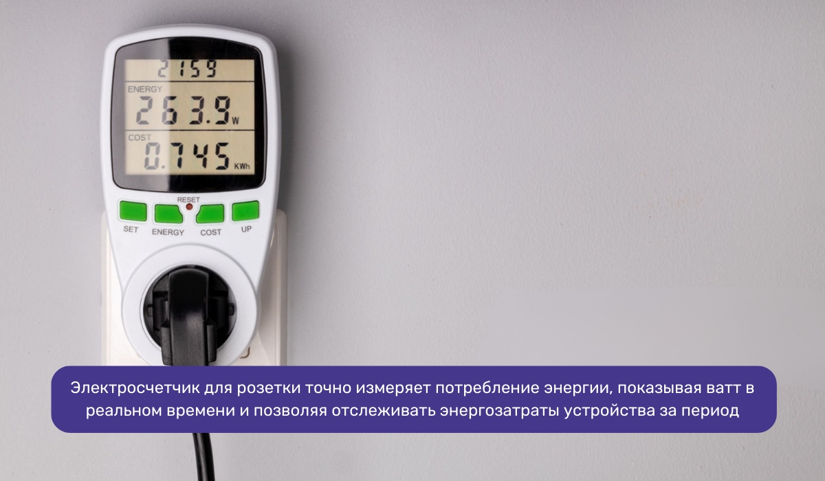 Электросчетчик для розетки: точный контроль потребления энергии зарядного устройства
