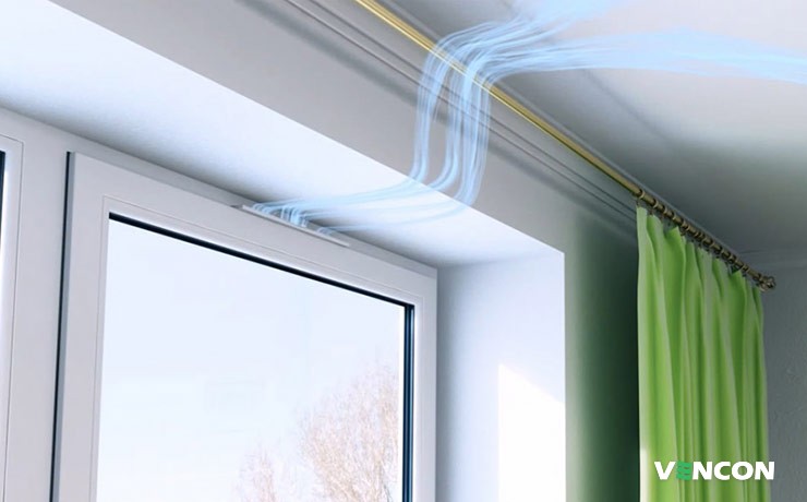 Використання віконних провітрювачів для вентиляції спальні