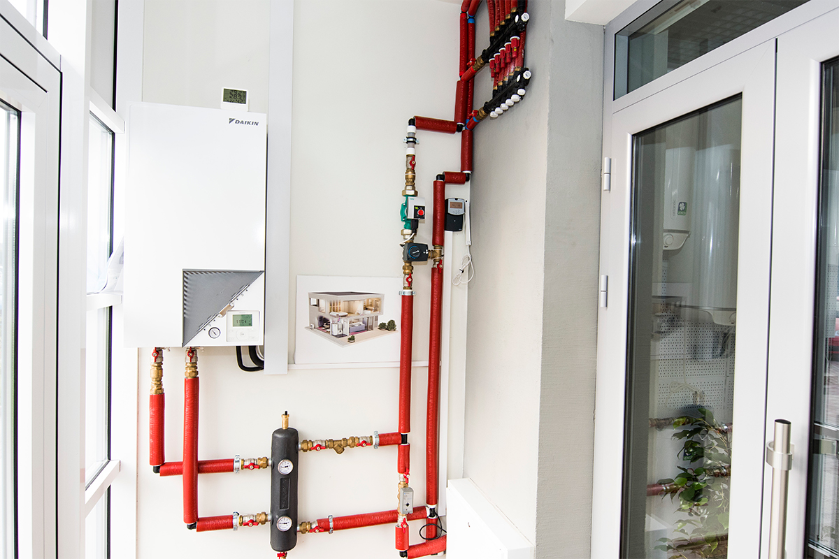 эффективность отопления офиса 212 м² тепловым насосом