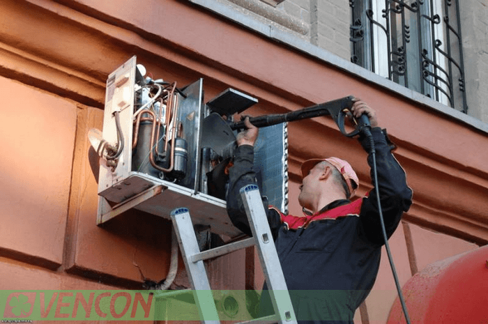 как самому почистить кондиционер встроенного типа