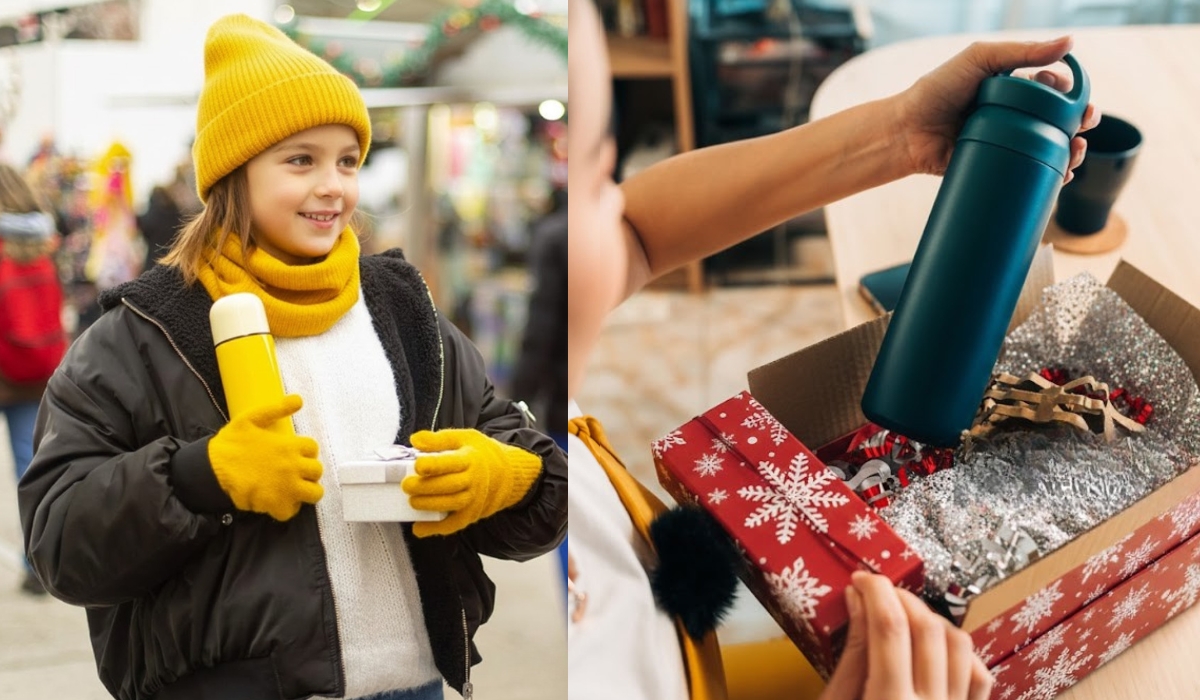 Что подарить ребенку на Рождество: питьевая бутылка или термос - простой и практичный подарок