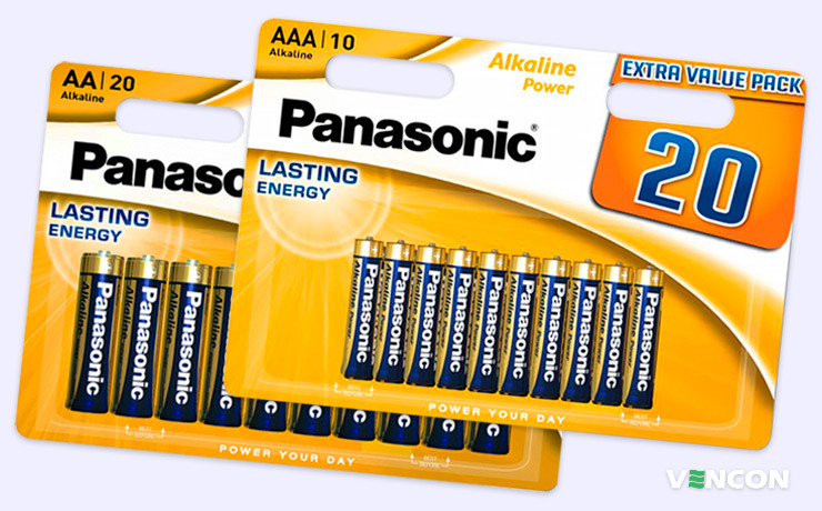 Комплект батареек из 20 штук