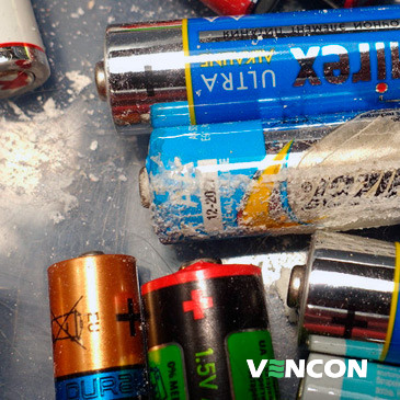 Щелочная батарека протекла