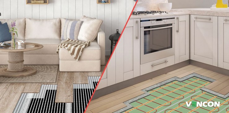 Факт №9. Тепла підлога повинна укладатися з урахуванням розстановки меблів в приміщенні