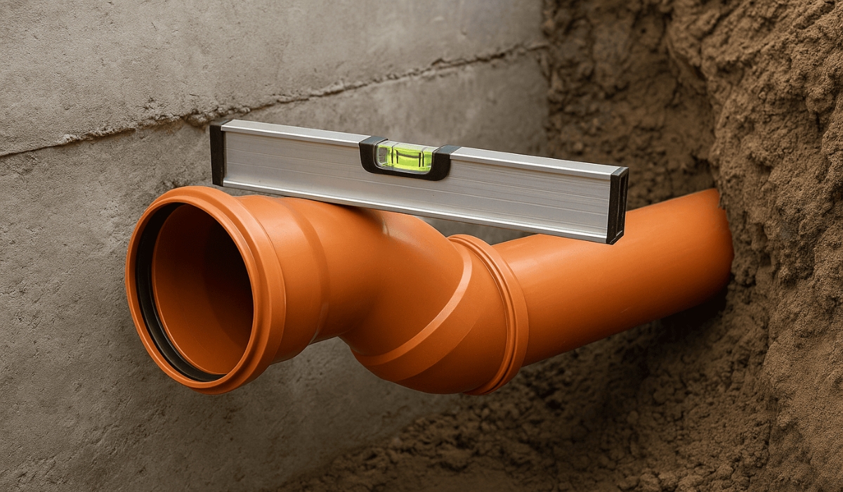 Як усунути запах у туалеті в приватному будинку: правильний нахил каналізаційних труб