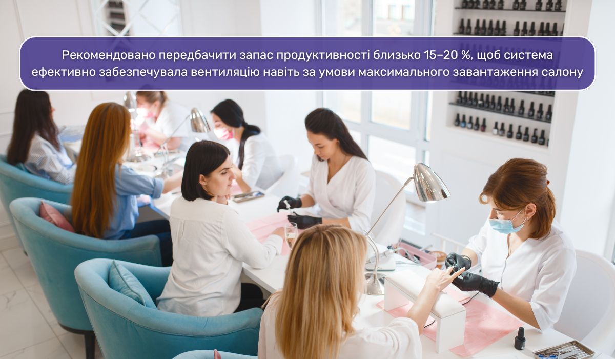 Вибір витяжки для салонів краси з урахуванням кількості клієнтів та співробітників: що слід врахувати