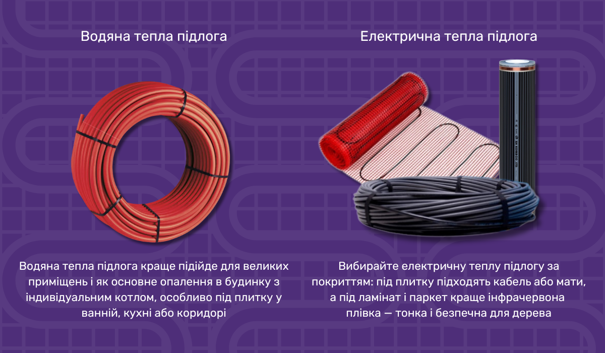 Модернізація опалення з установкою теплої підлоги: на що звернути увагу