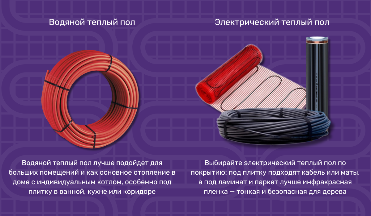 Модернизация отопления с установкой теплого пола: на что обратить внимание