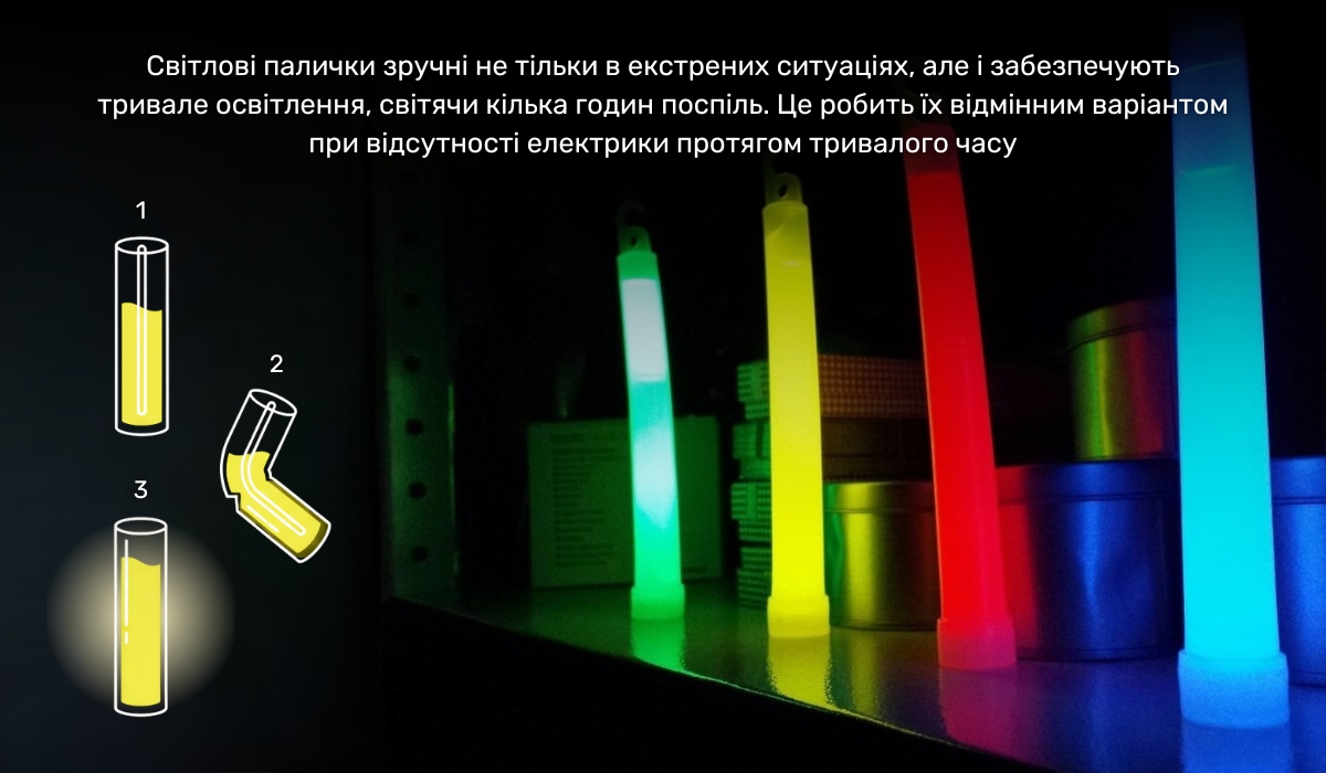 Як використовувати світлові палички: зручне і довговічне джерело світла без електрики