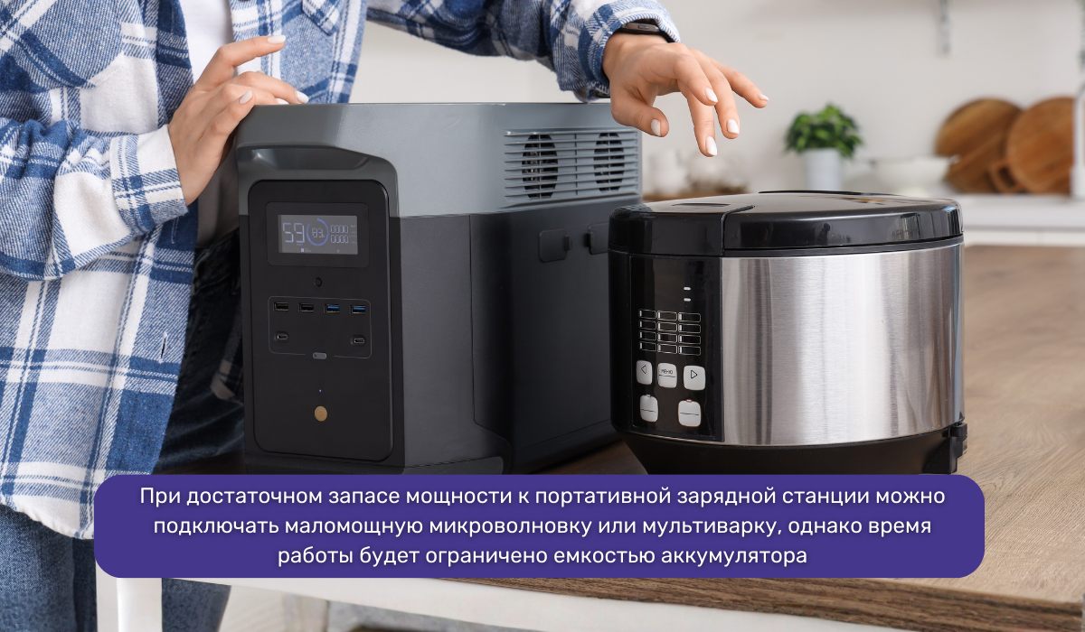 Портативная зарядная станция - практичное решение для приготовления пищи при отсутствии электроснабжения