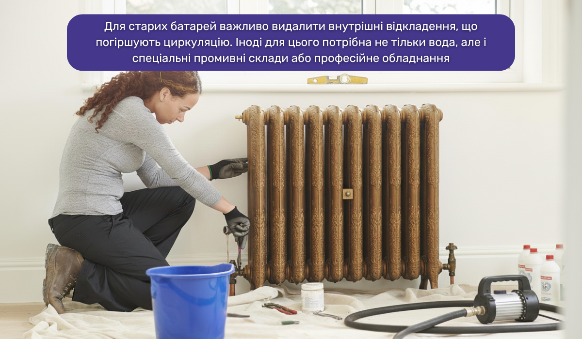 Промивання чавунних радіаторів з демонтажем: важливий етап