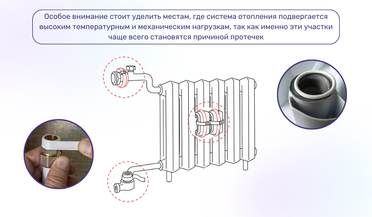 Ремонт протечек и свищей: уязвимые участки чугунных батарей