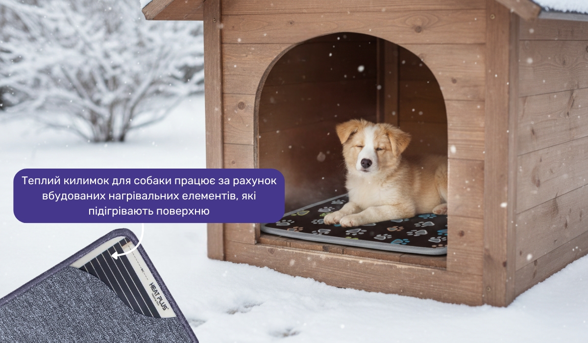 Як забезпечити тепло в собачій будці: теплий килимок як ідеальний варіант