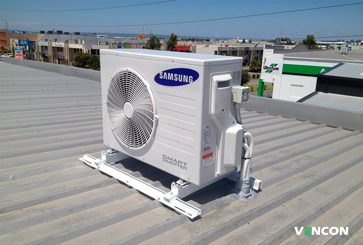 установка кондиционера на крыше