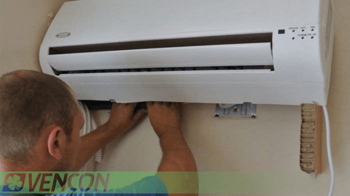 расположение внутреннего блока