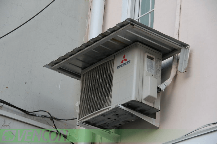 нужен ли козырек над внешним блоком кондиционера